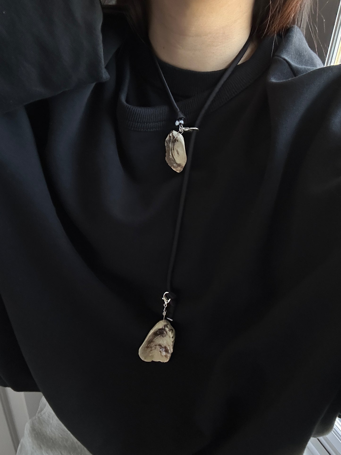 Fossil + Silk Chord Choker