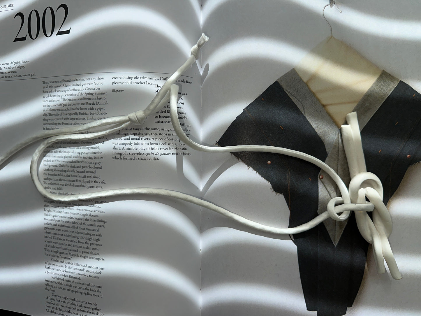 Ceramic Knot Pendant with Off White Silk Cord