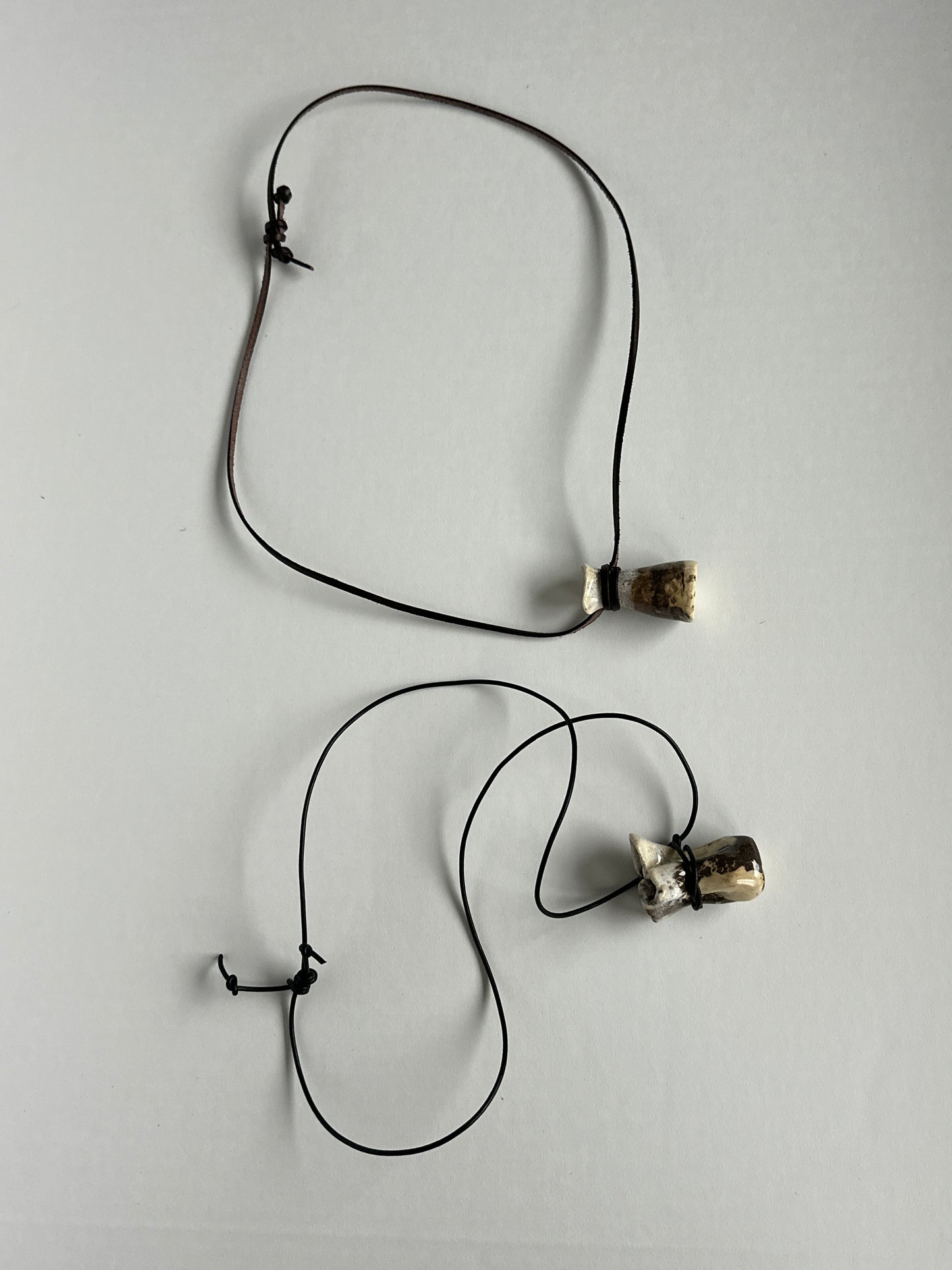 “Fill me up” ceramic vessel necklace