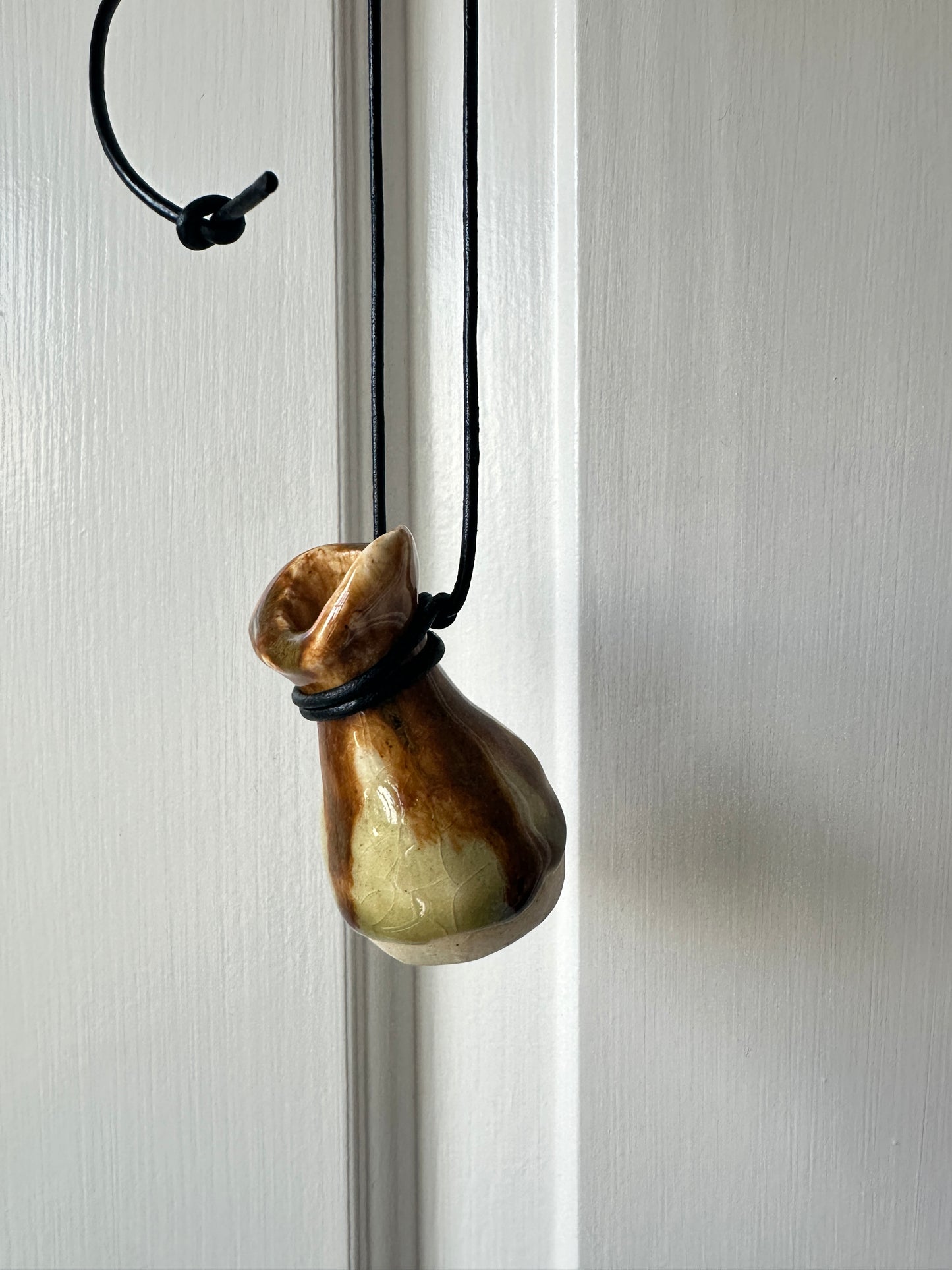 “Fill Me Up” Ceramic bottle necklace