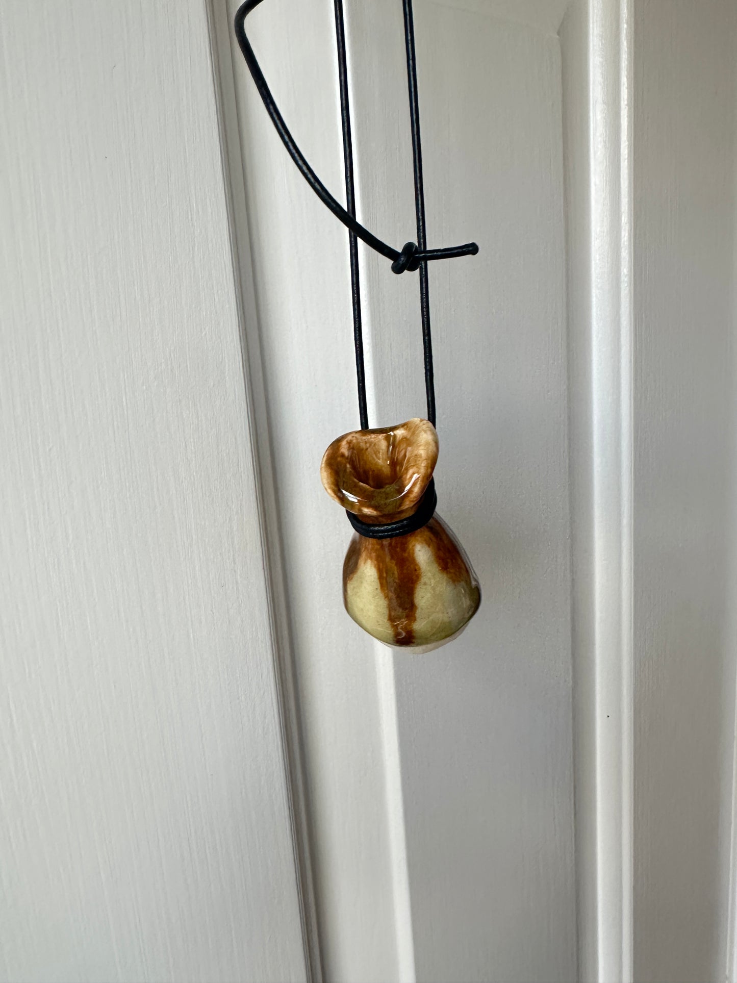 “Fill Me Up” Ceramic bottle necklace