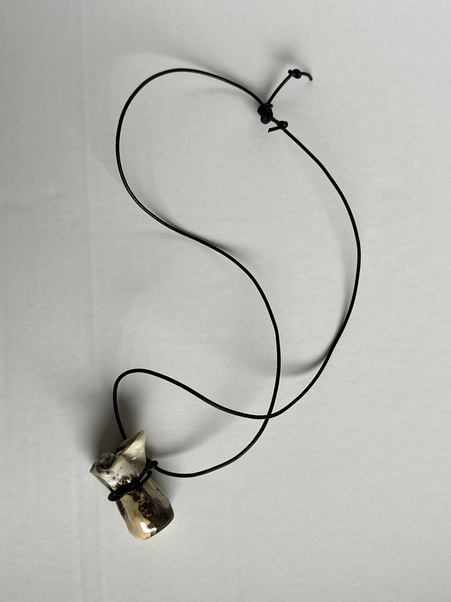 “Fill me up” ceramic vessel necklace