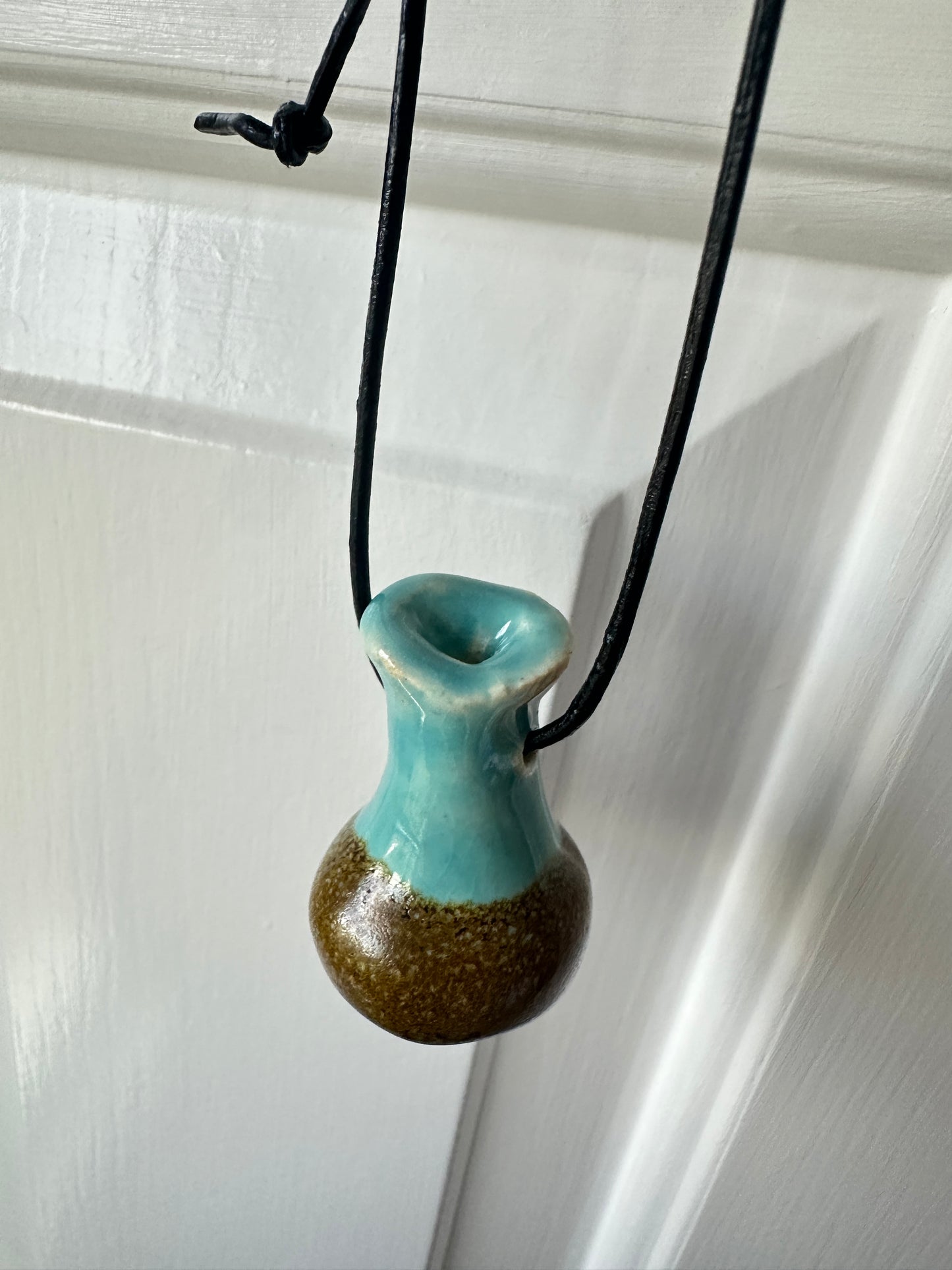 “Fill Me Up” Ceramic Bottle Necklace