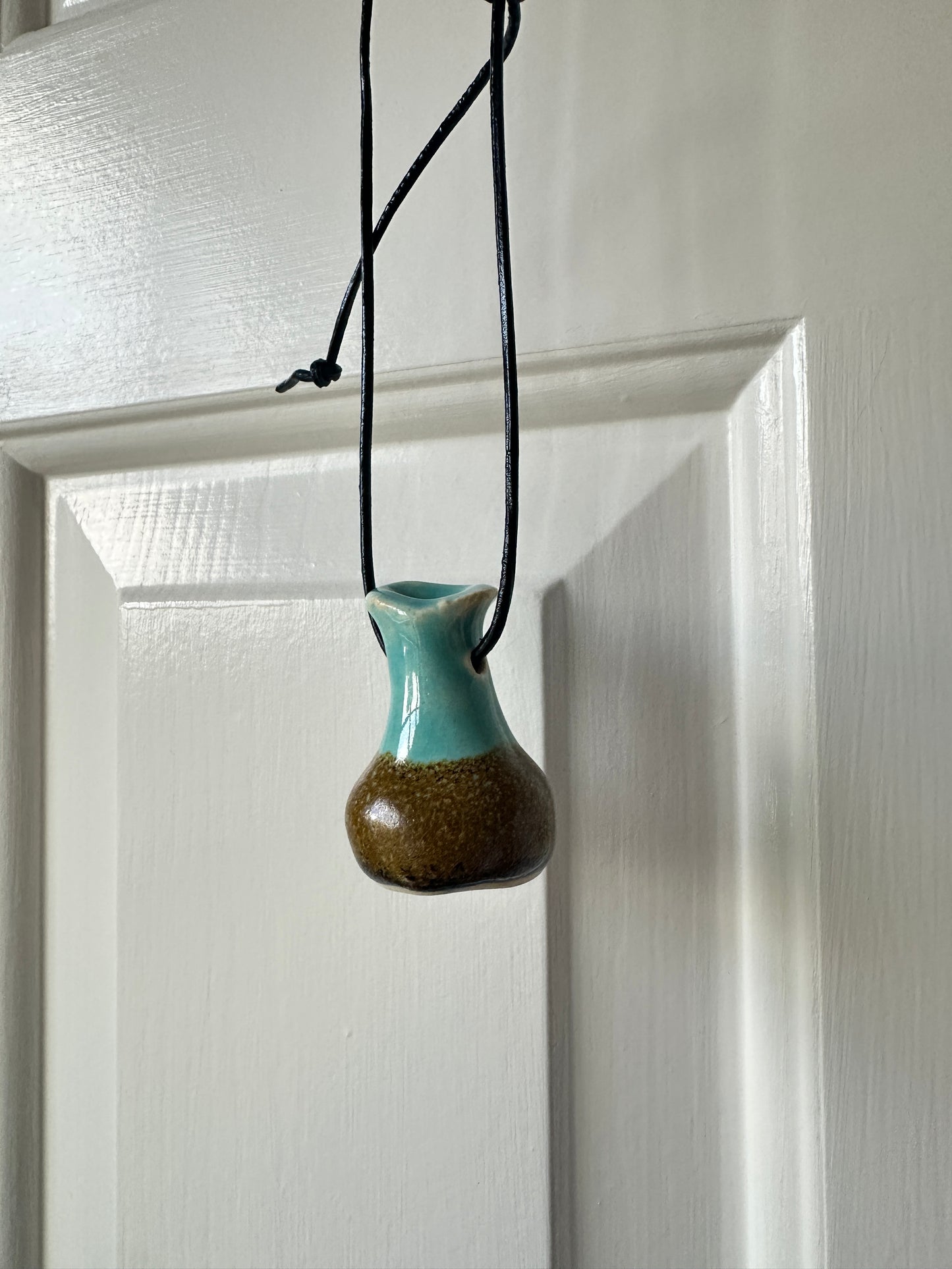 “Fill Me Up” Ceramic Bottle Necklace