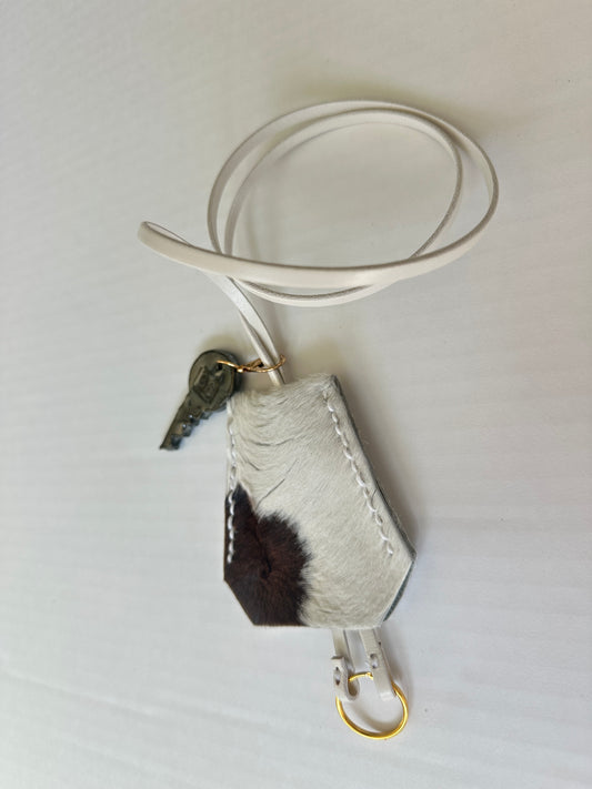 Leather Clochette with Ceramic Key