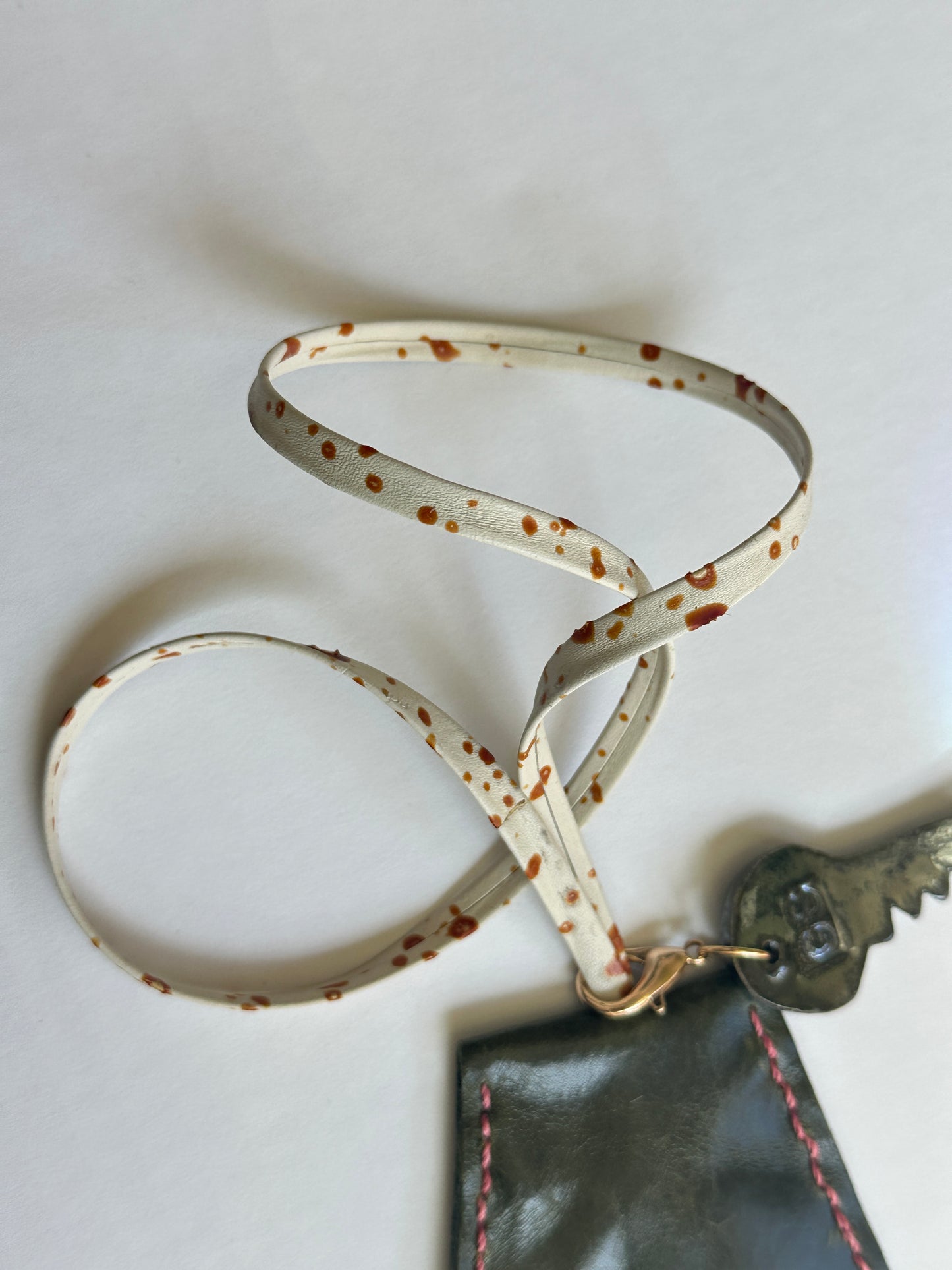 Leather Clochette with Ceramic Key