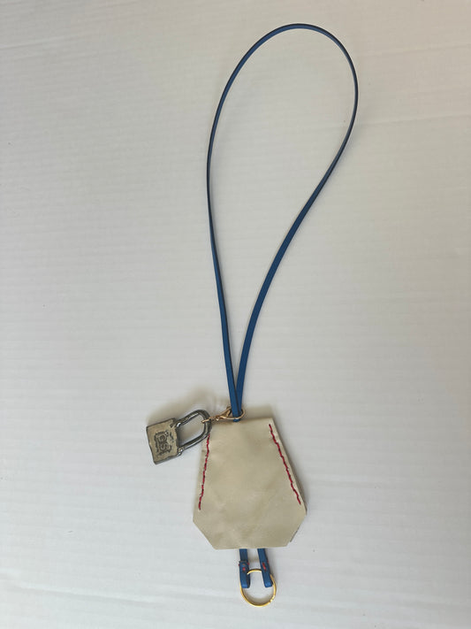 Leather Clochette with Ceramic Padlock