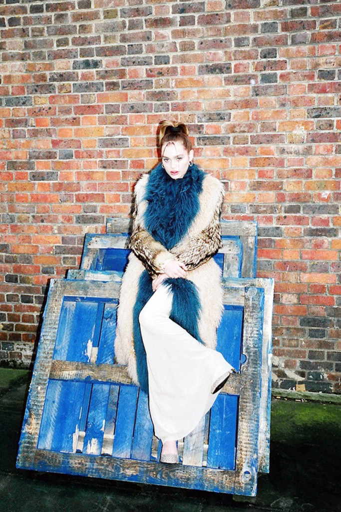 Prada Mongolian Lambs Wool Stole Scarf Collar 2014 FW