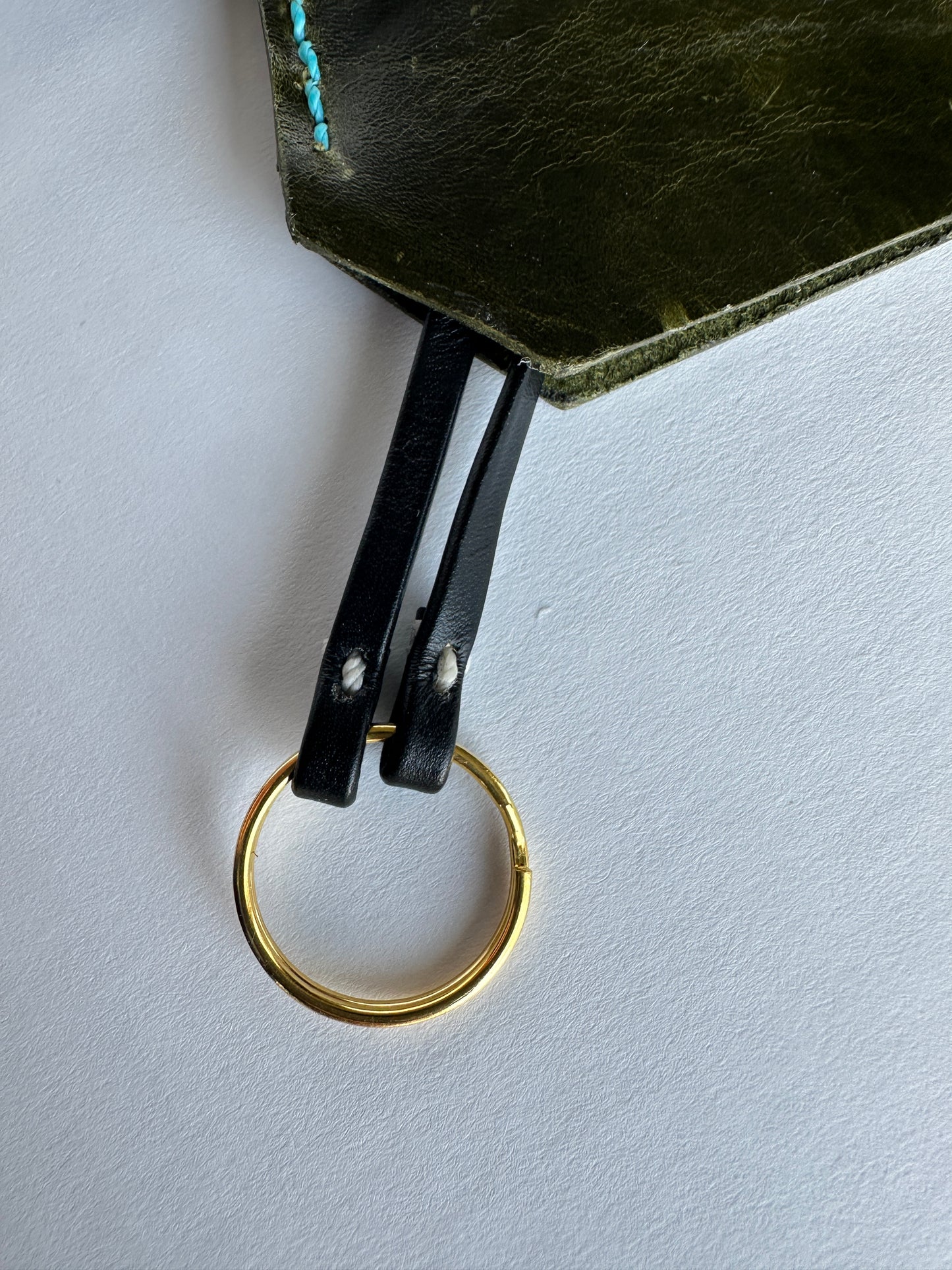 Leather Clochette Necklace With Ceramic Padlock
