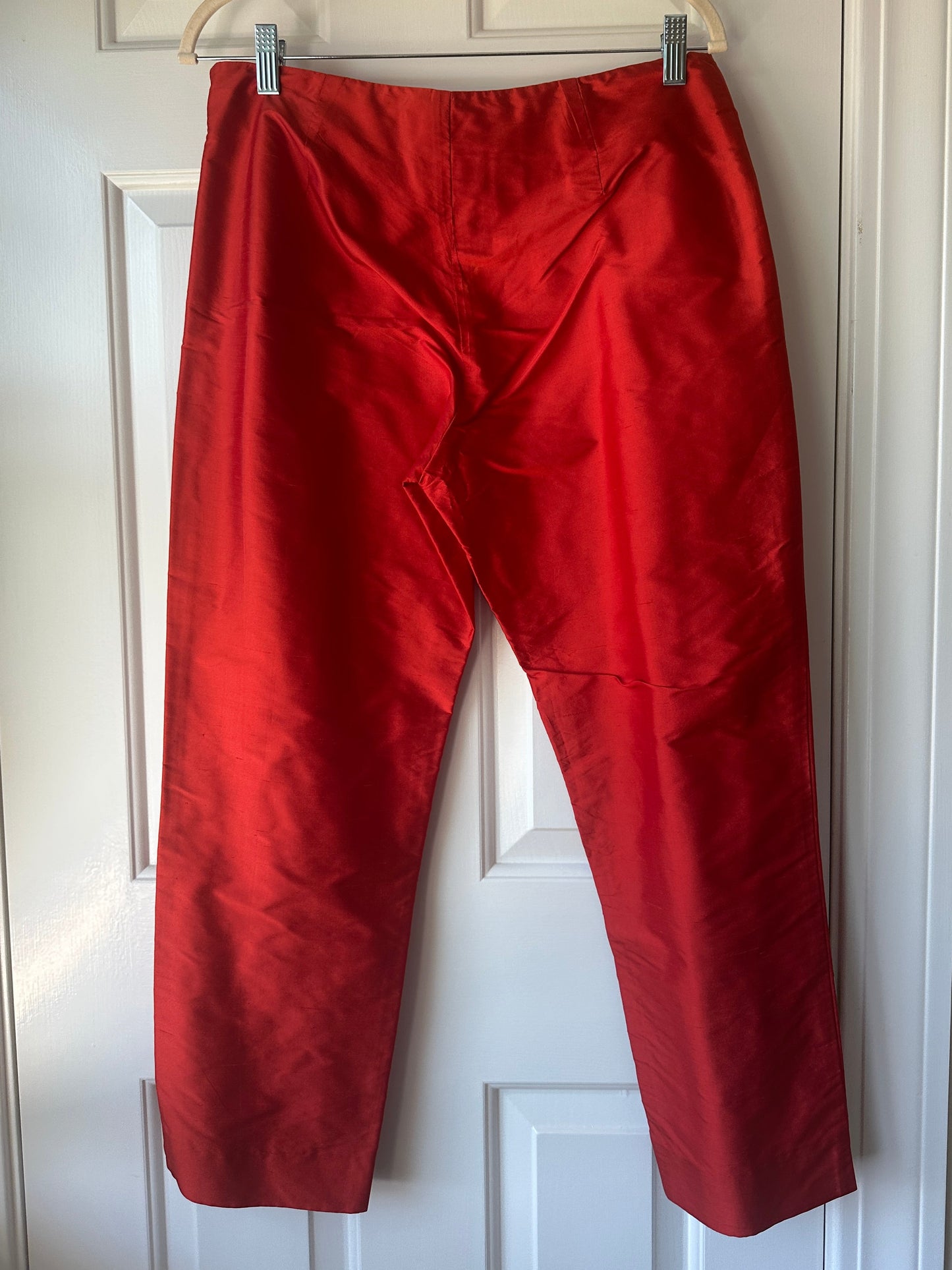 Vintage Ralph Lauren 100% Silk Pants in Red