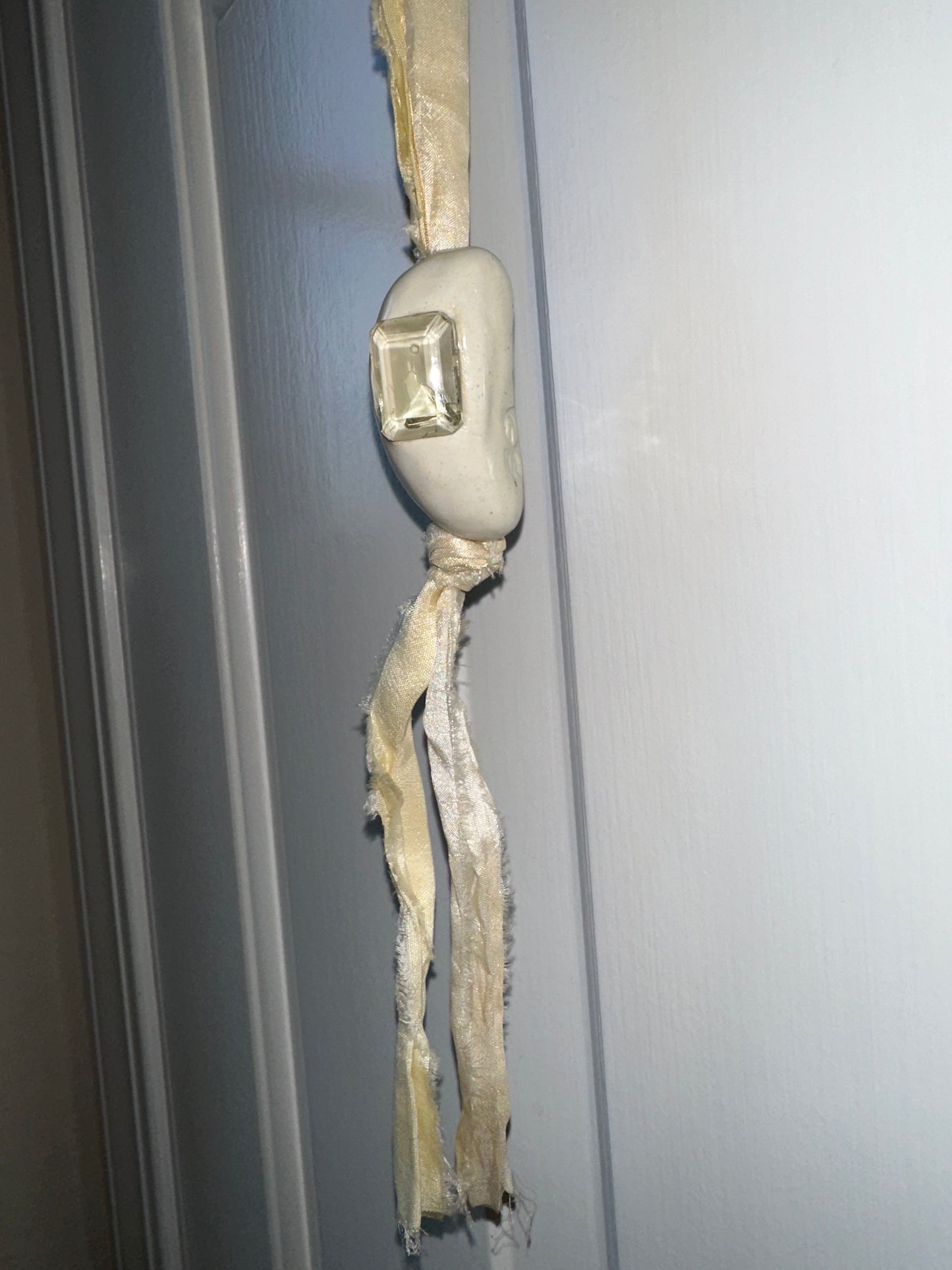 Ceramic Bean Pendant Neckace