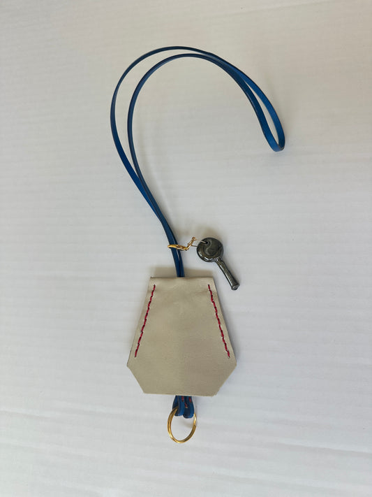 Leather Clochette with Ceramic Key