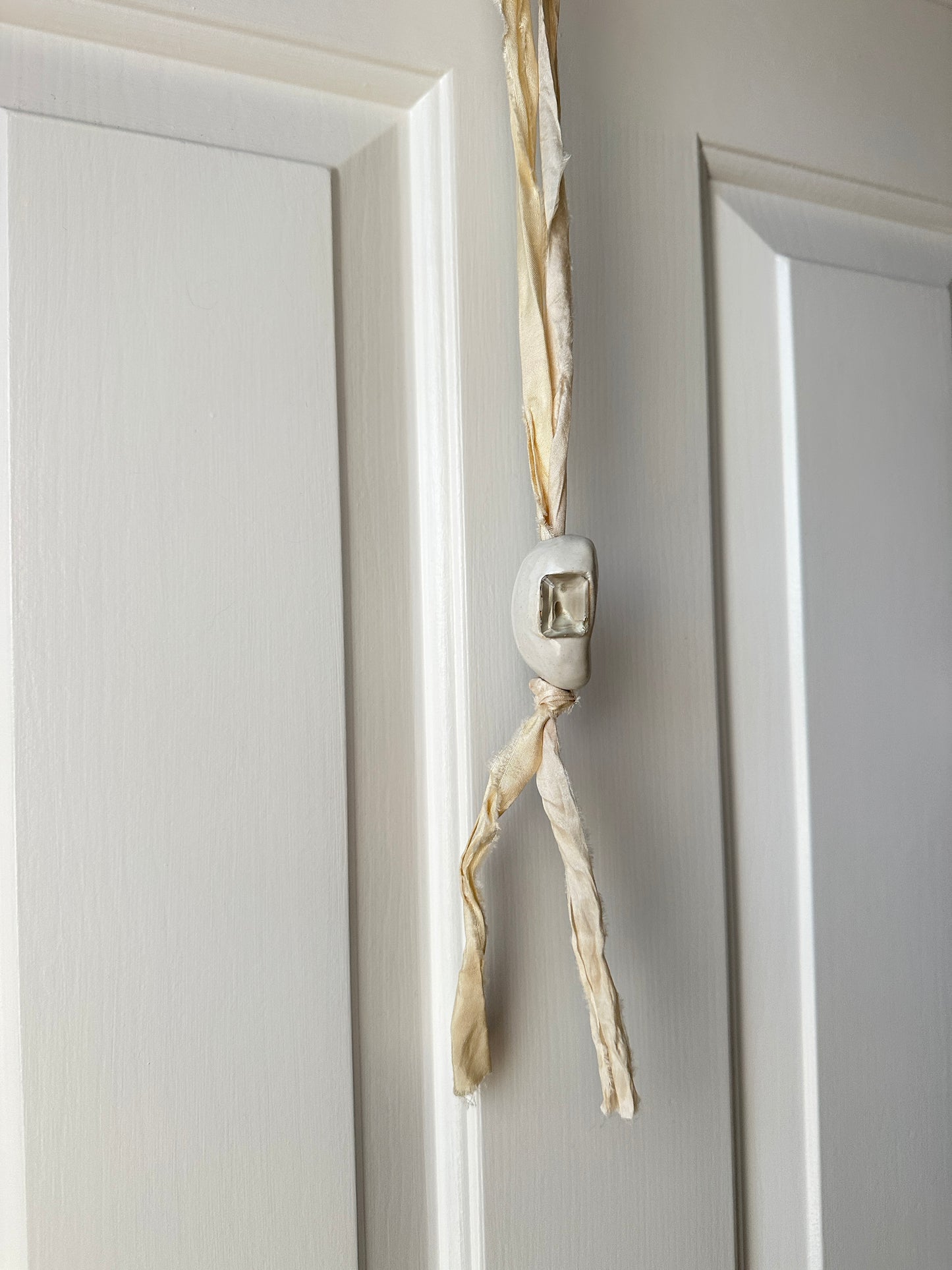 Ceramic Bean Pendant Neckace
