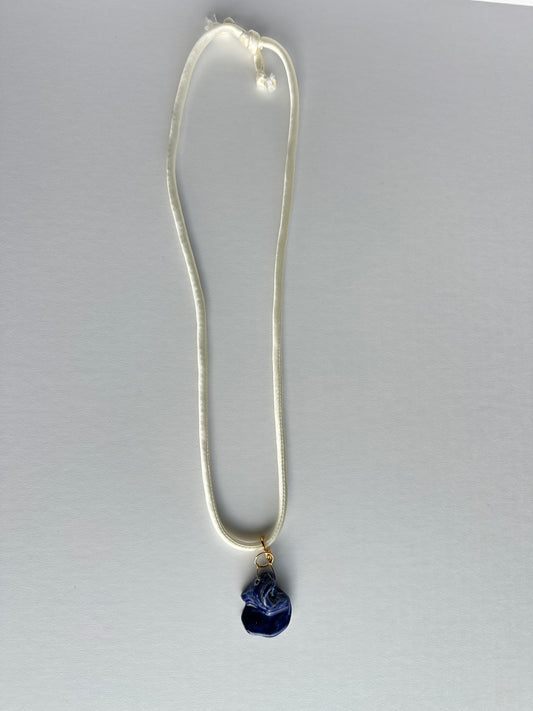 Blue Roundhead Necklace