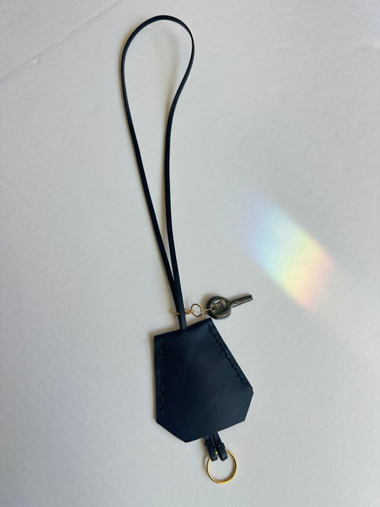 Leather Clochette with Ceramic Key