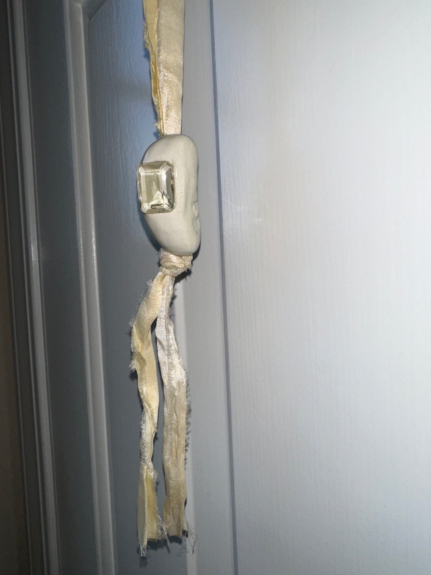 Ceramic Bean Pendant Neckace
