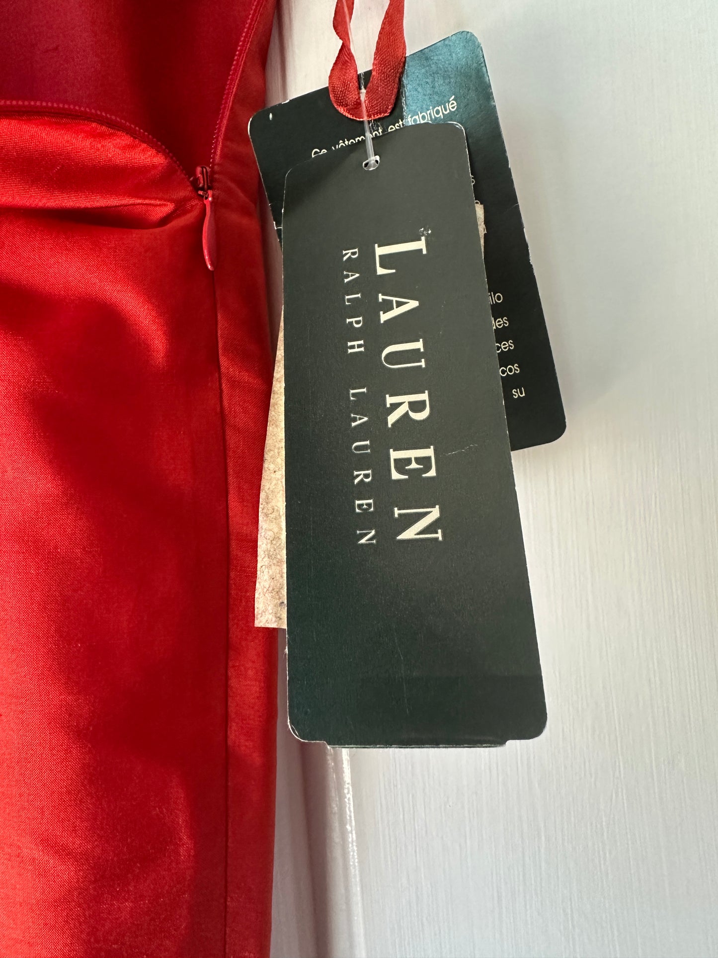 Vintage Ralph Lauren 100% Silk Pants in Red