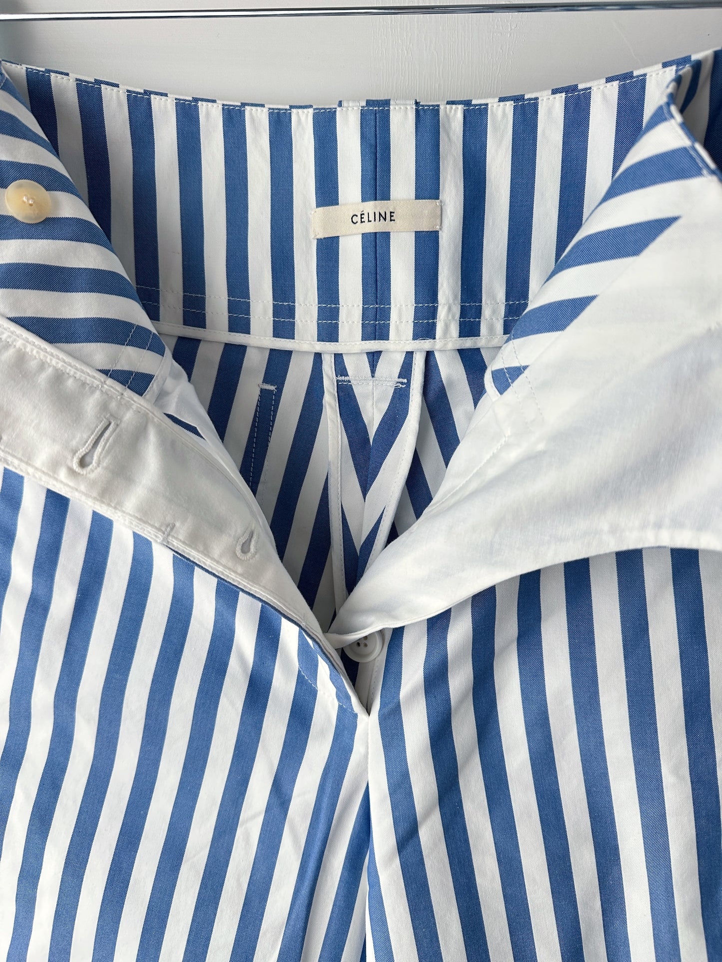 Celine Resort 2016 Striped Cotton Pants by Phoebe Philo