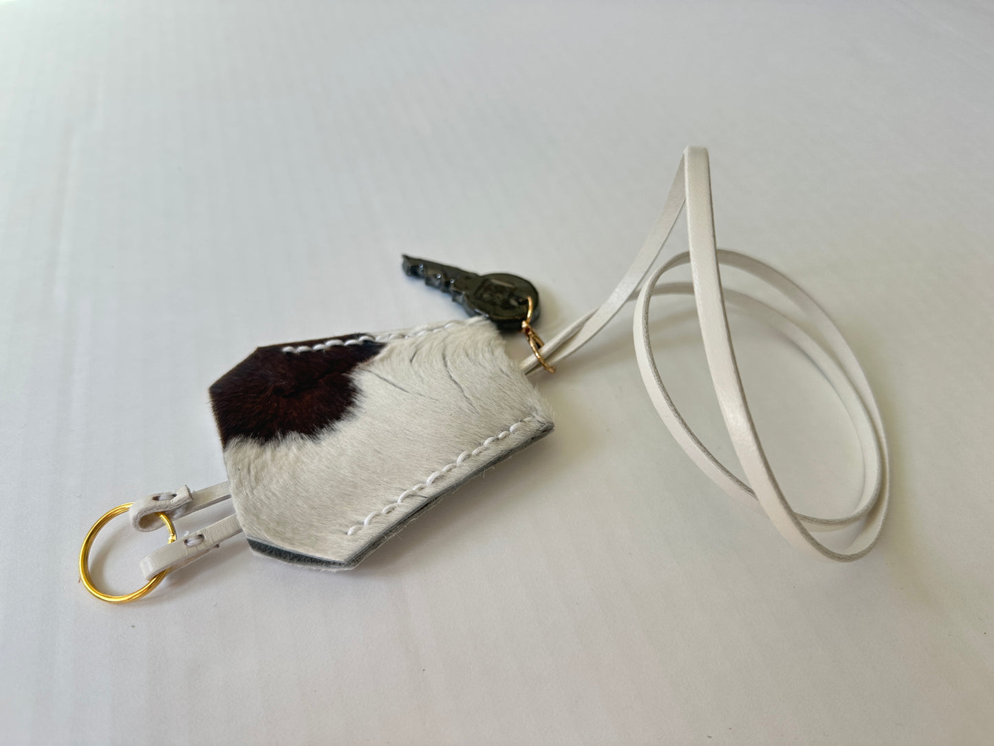 Leather Clochette with Ceramic Key