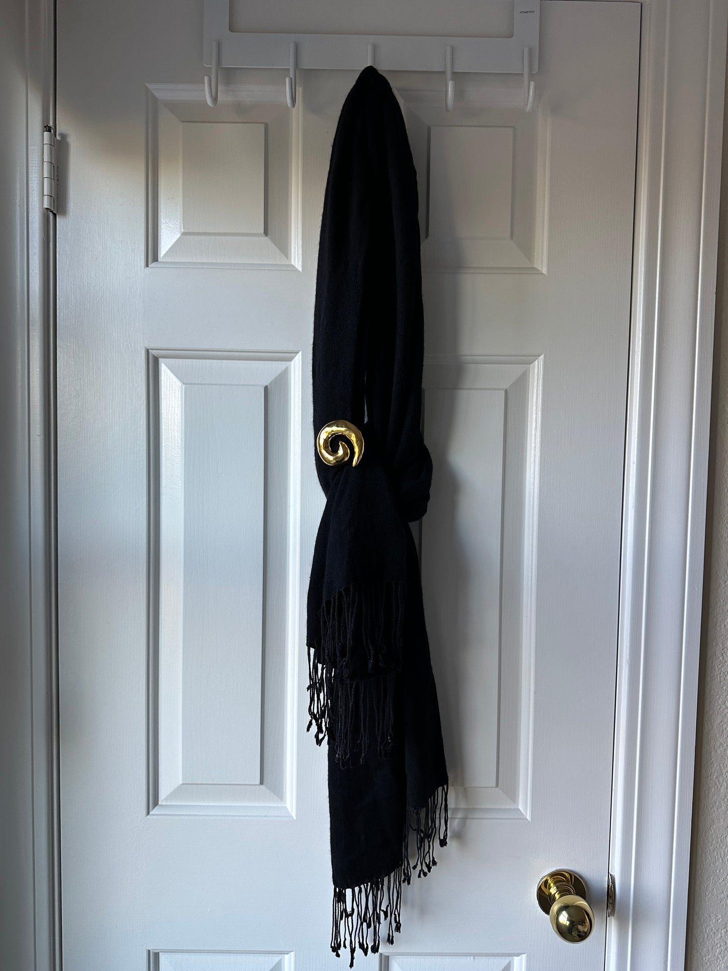 Black acrylic scarf