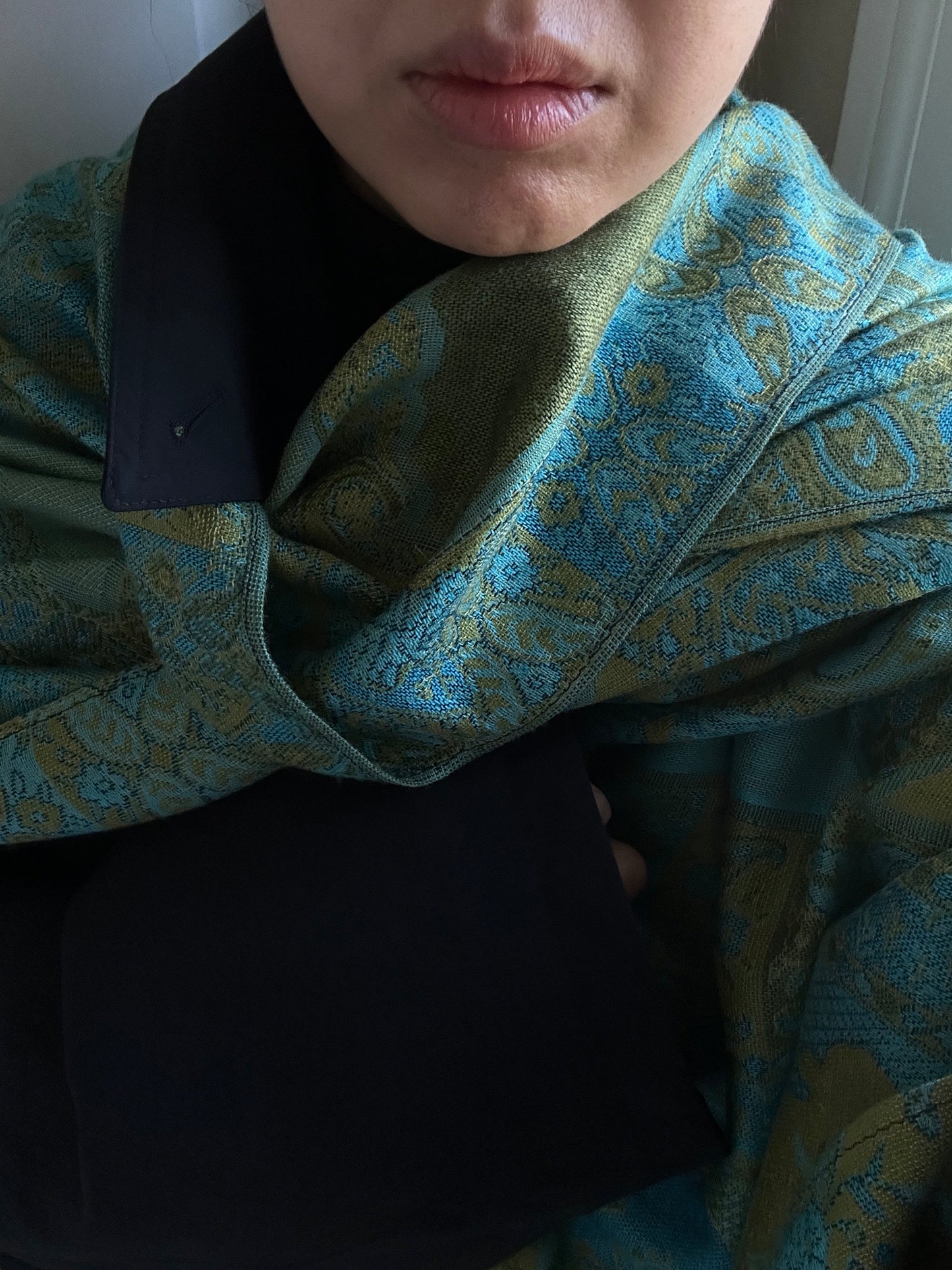 Teal Blue Pashmina