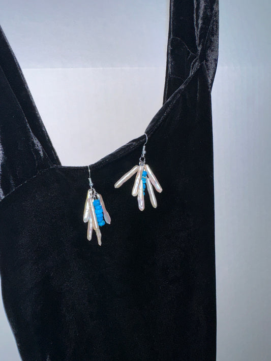 Coastal Fringe Earrings (Silver)