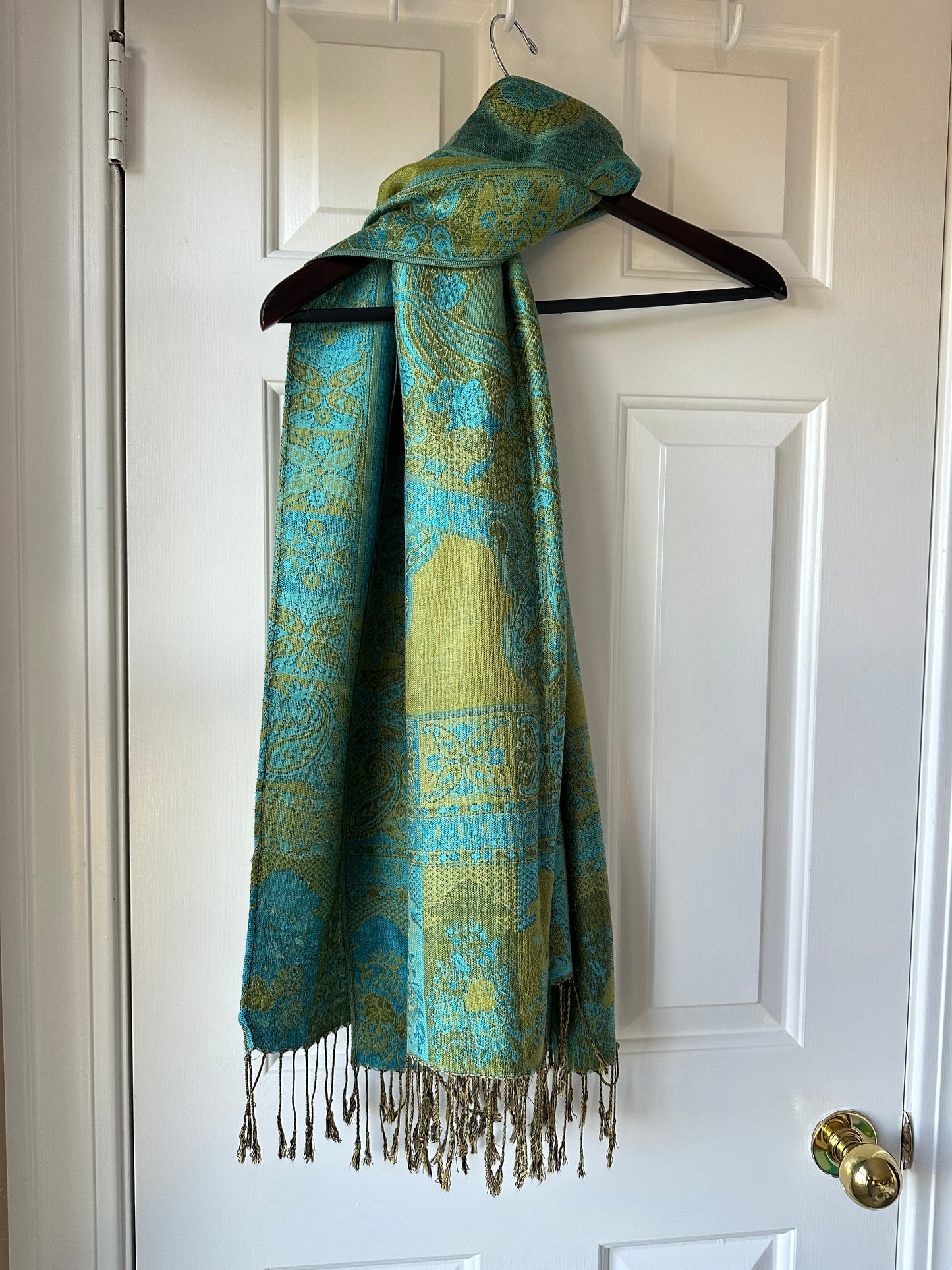 Teal Blue Pashmina