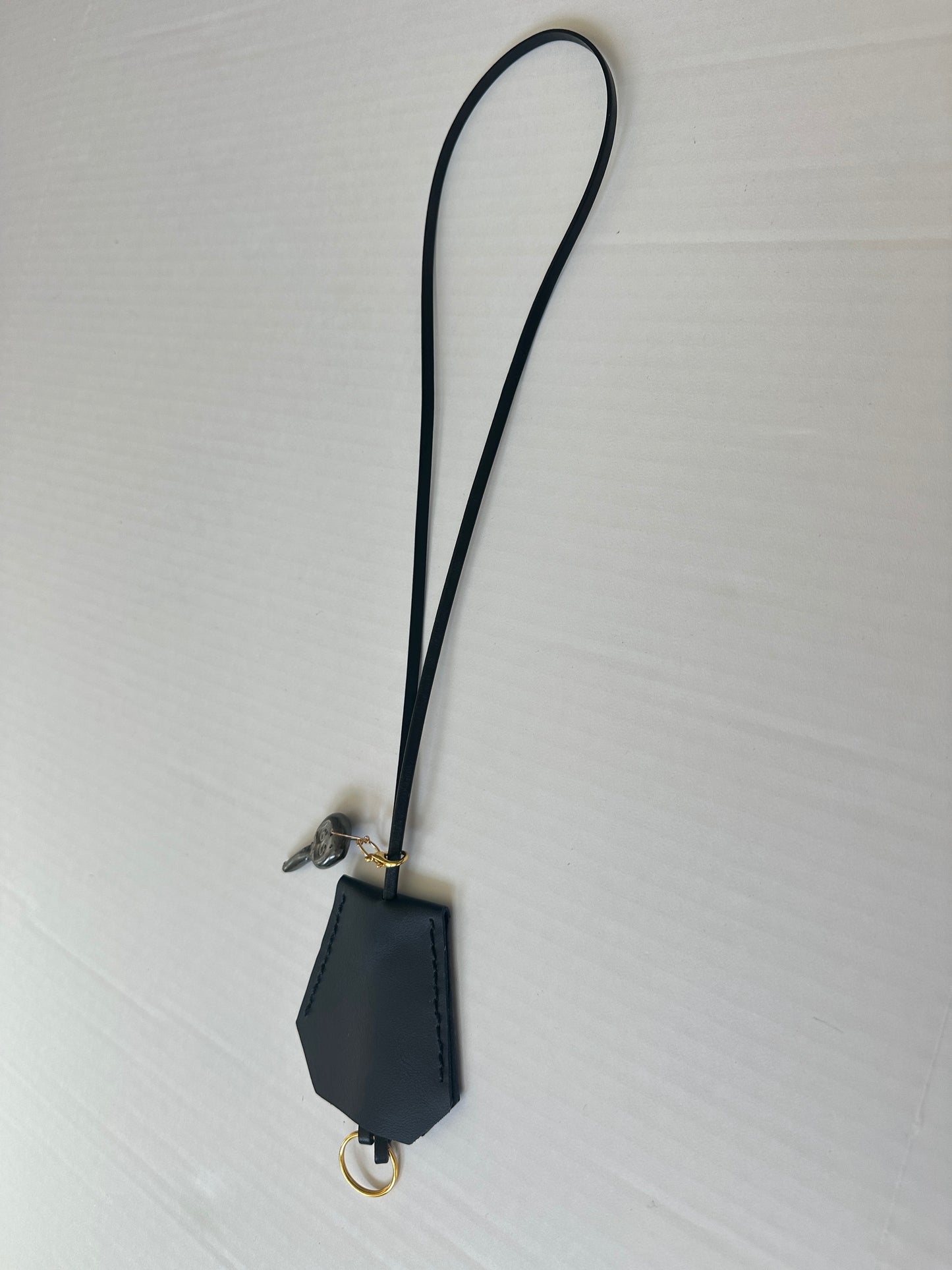 Leather Clochette with Ceramic Key