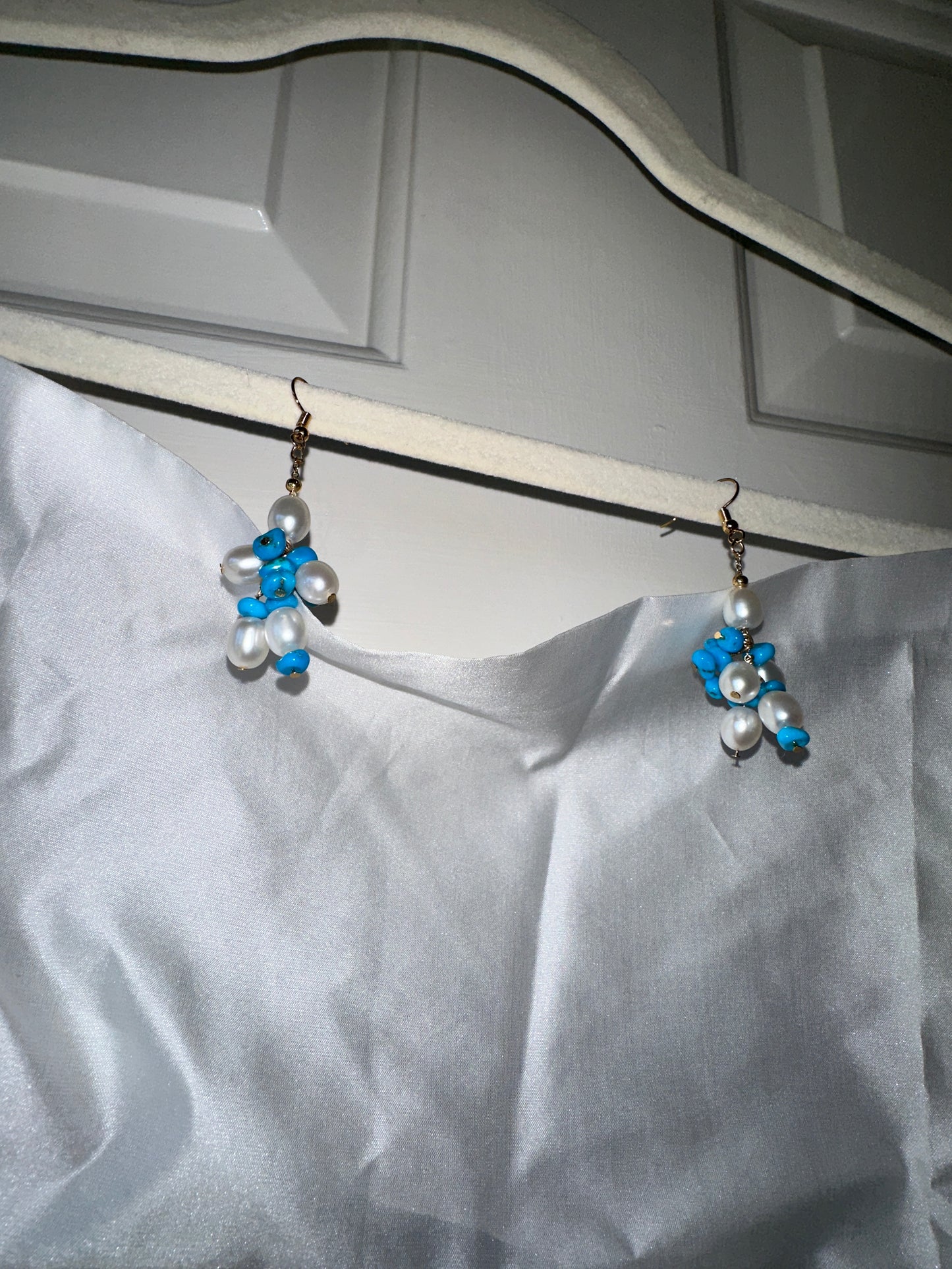 Turquoise Bloom Earrings (Gold)