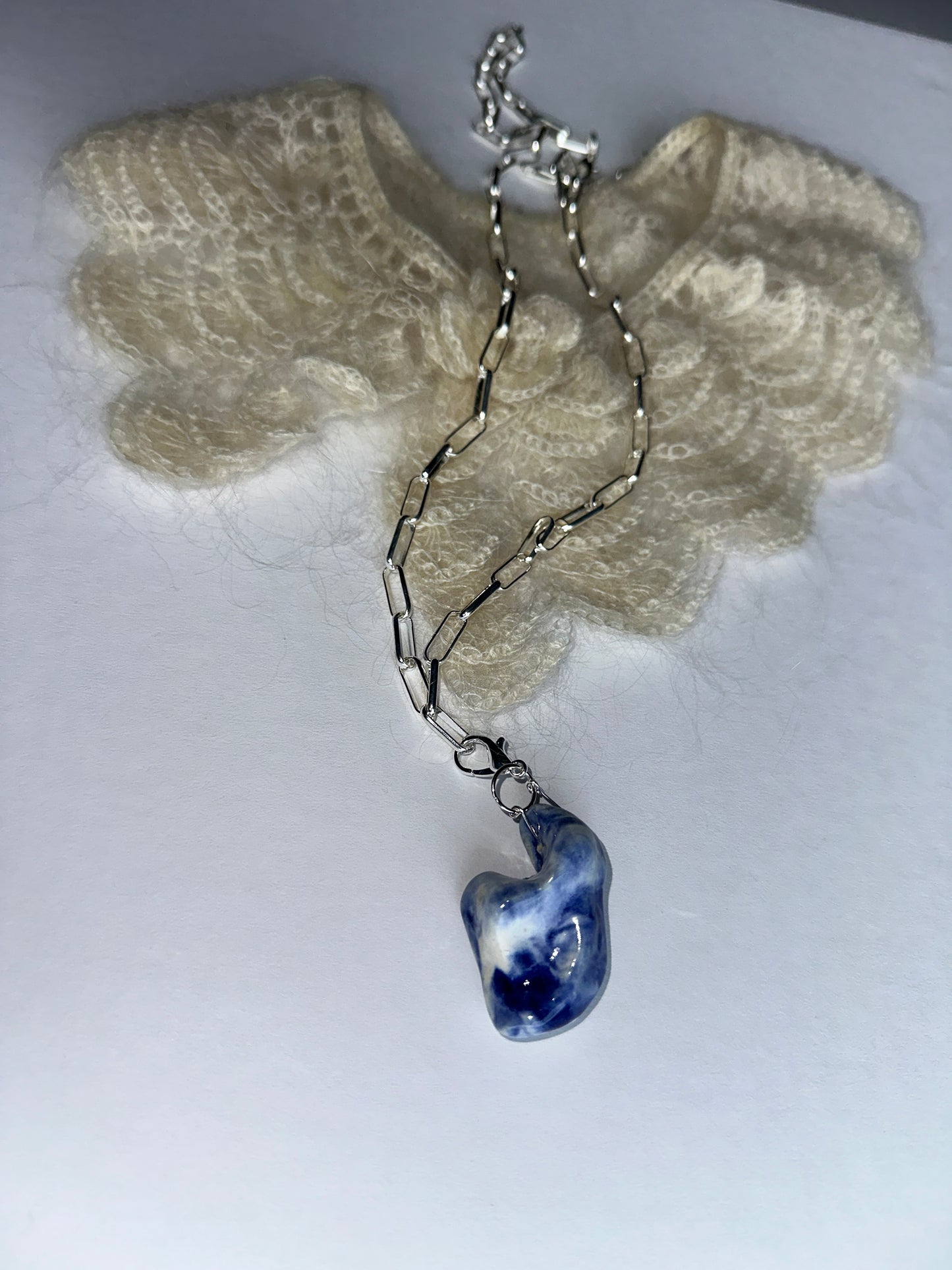 Cobalt Crust Necklace