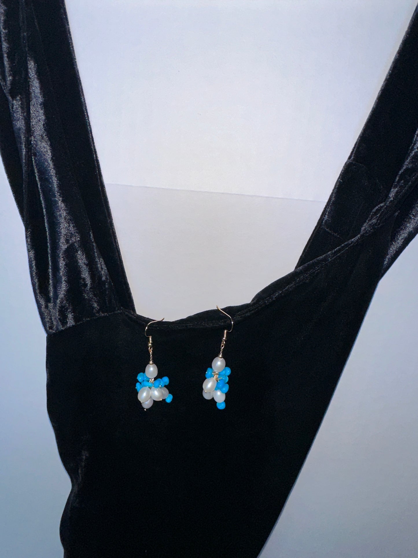 Turquoise Bloom Earrings (Gold)