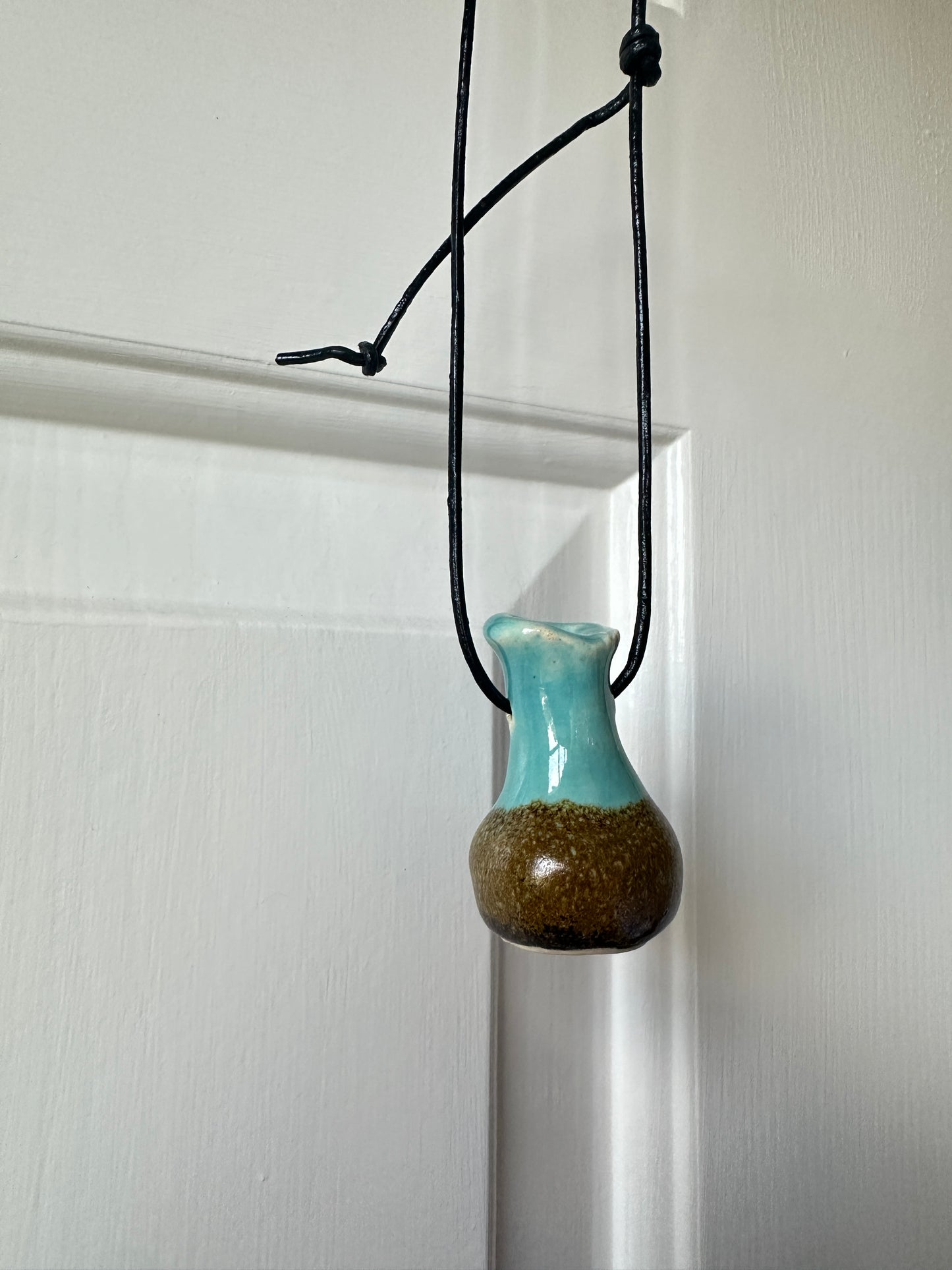 “Fill Me Up” Ceramic Bottle Necklace