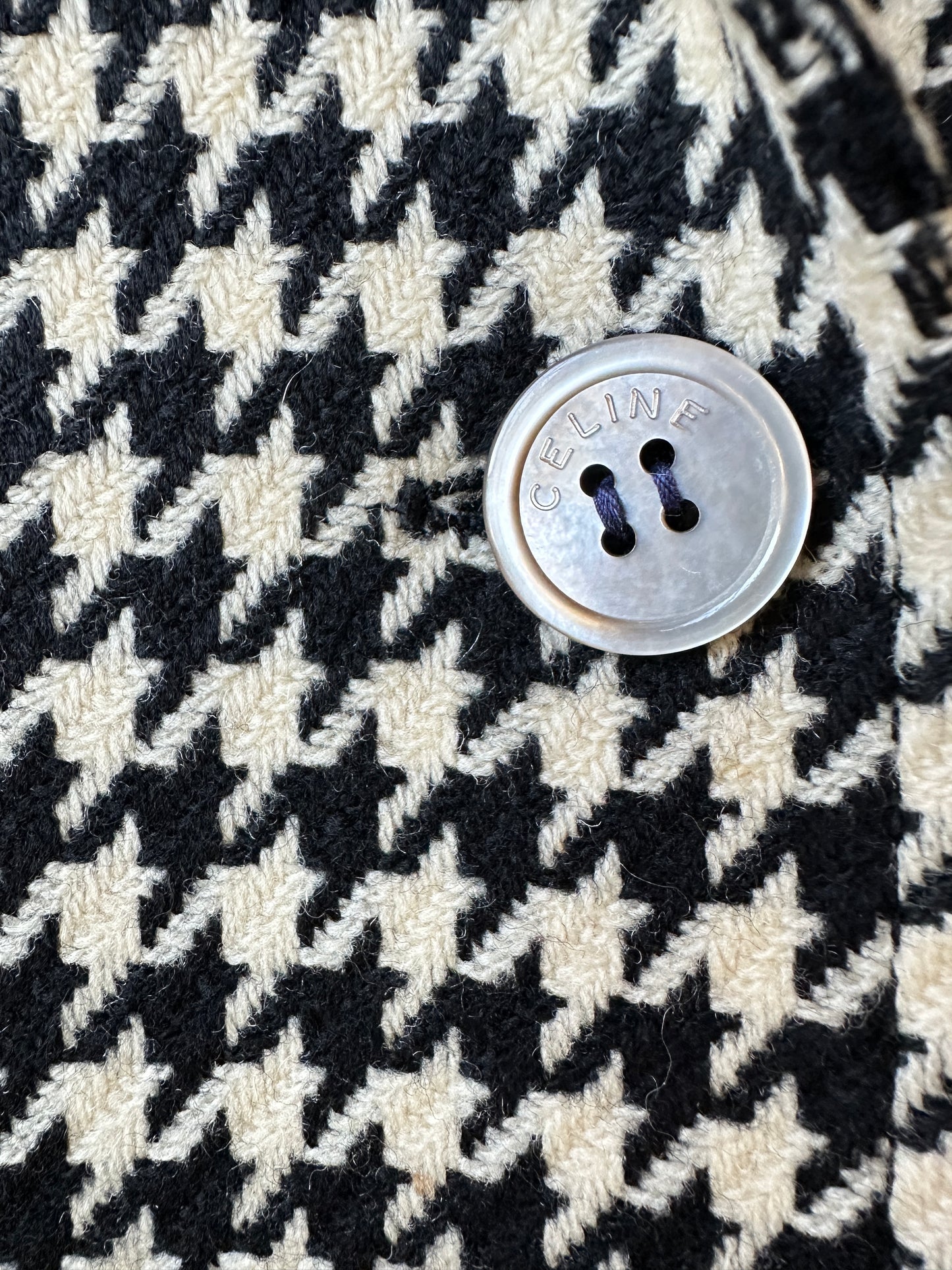 Vintage Celine double breasted wool blazer