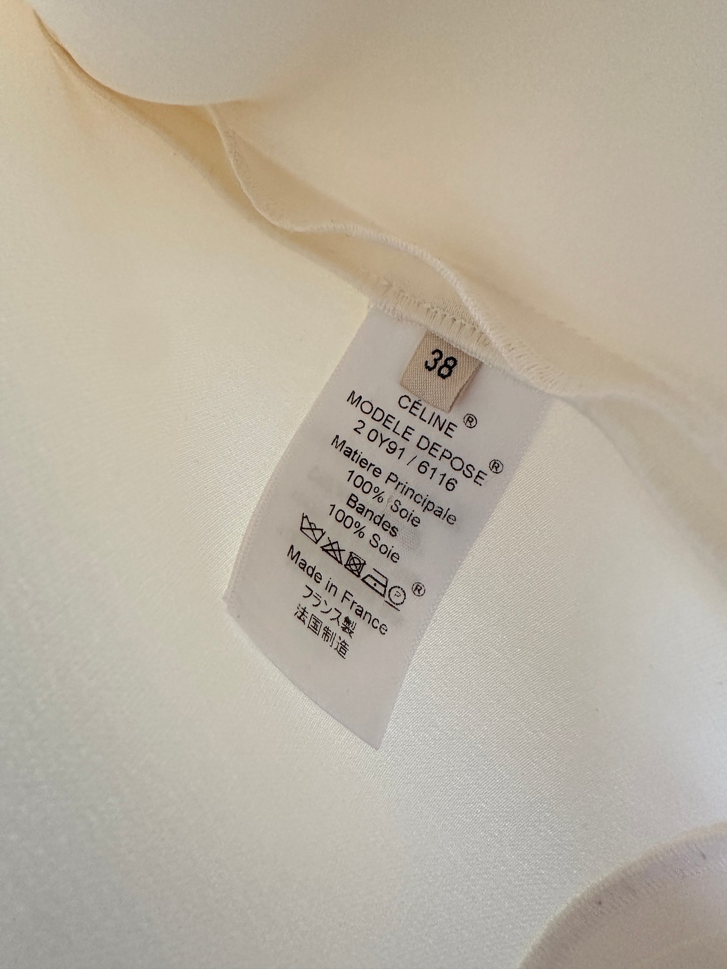 Celine Spring 2015 Mulberry Silk Tunic Blouse by Phoebe Philo