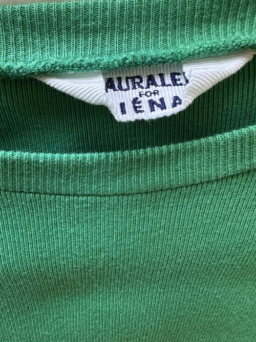 AURALEE LUSTER Rib T-Shirt for IENA Exclusive SS22 Green Size 1 Japan (Pre-loved)