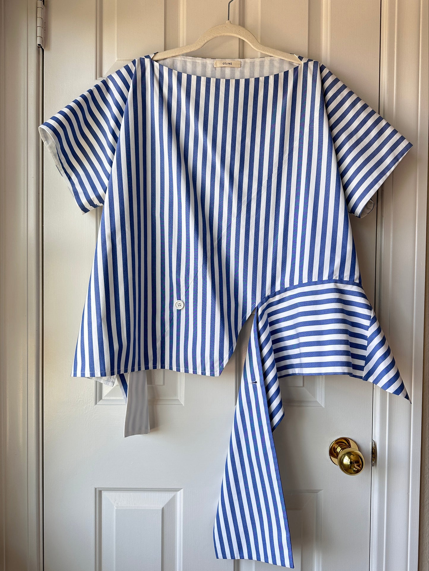 Celine Resort 2016 Striped Bateau Neckline Tunic by Phoebe Philo
