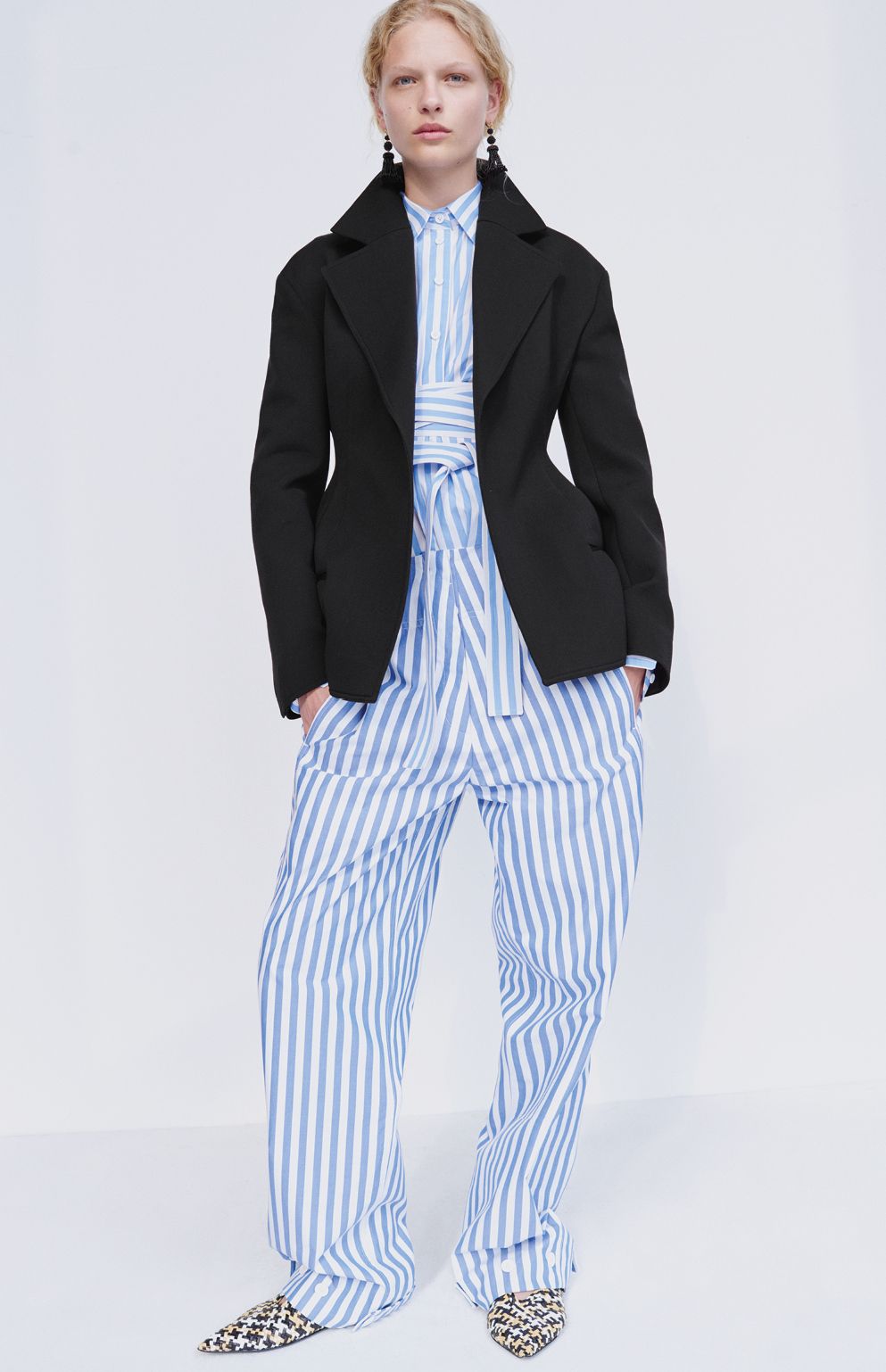Celine Resort 2016 Striped Cotton Pants by Phoebe Philo